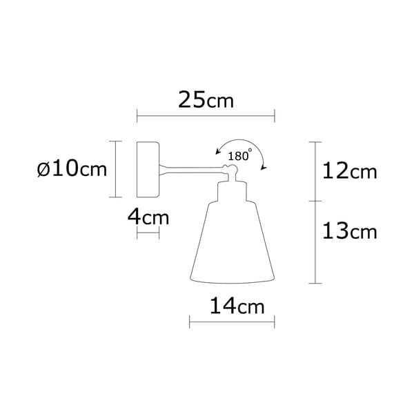 Aplică de perete arămie/în culoare naturală ø 14 cm Manavgat – Opviq lights-image-3