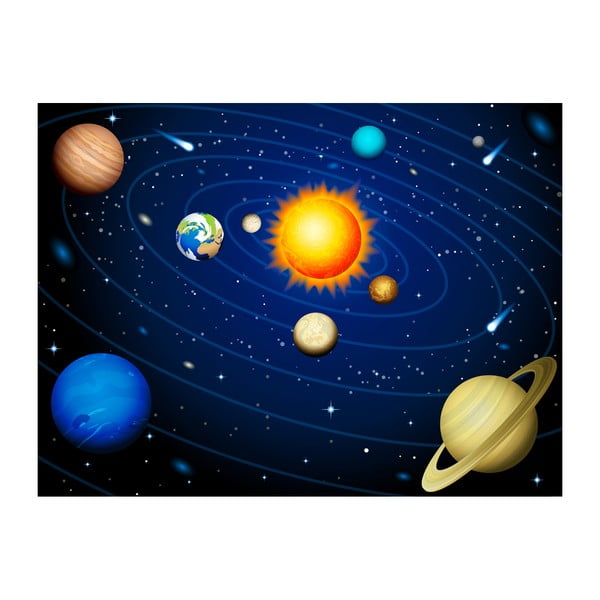 Tapet în format mare Artgeist Solar System, 200 x 154 cm