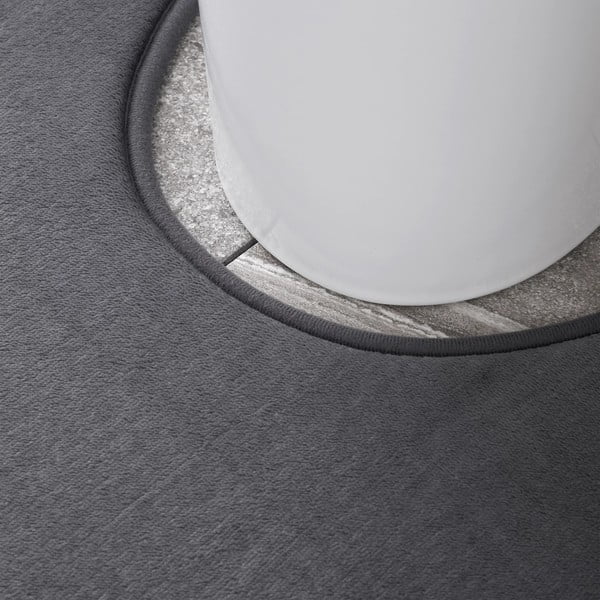 Covorașe de baie gri-închis pentru WC 2 buc. din spumă cu memorie 50x80 cm Anti-Bacterial – Catherine Lansfield-image-3