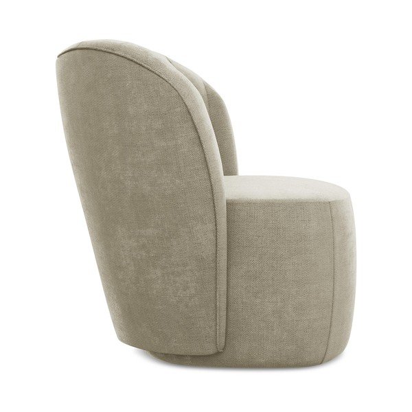 Fotoliu bej cu tapițerie din chenille Keloa – Makamii-image-2