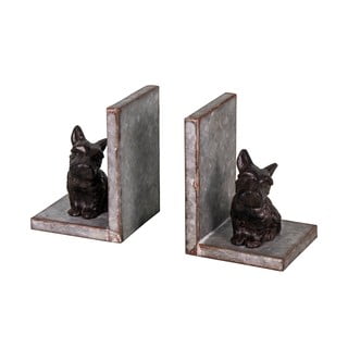 Set 2 opritoare din metal pentru cărți Antic Line Chiens