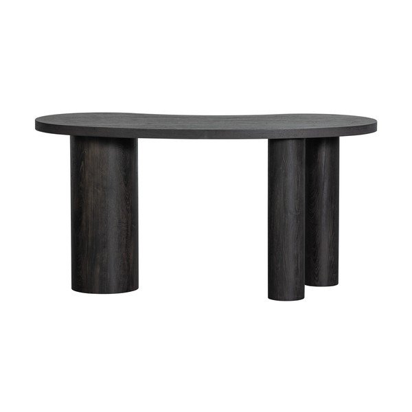 Masă consolă maro închis cu aspect de lemn de pin 70x150 cm Maan – WOOOD-image-4