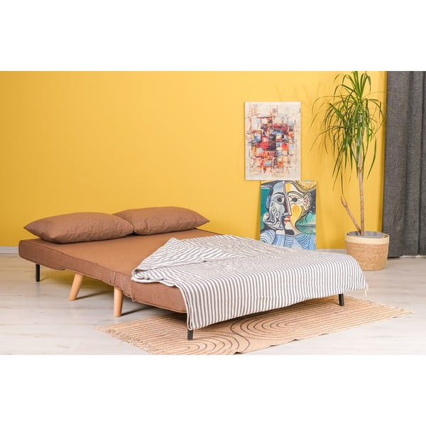 Canapea maro extensibilă 120 cm Folde – Artie-image-4