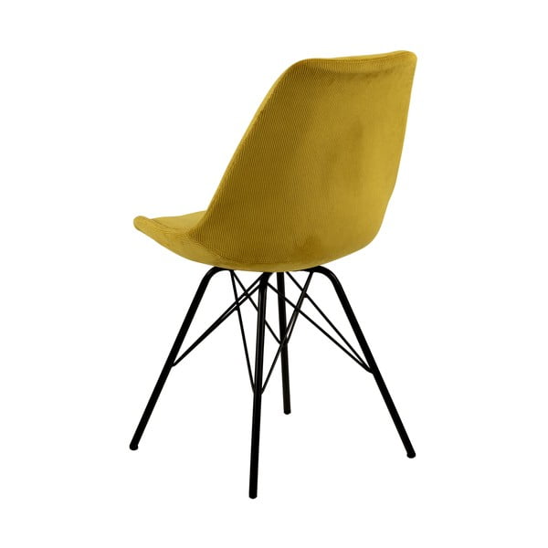 Scaun de sufragerie galben Eris - Actona-image-4