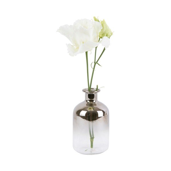 Vază mică din sticlă PT LIVING Silver Tube, înălțime 10 cm-image-1