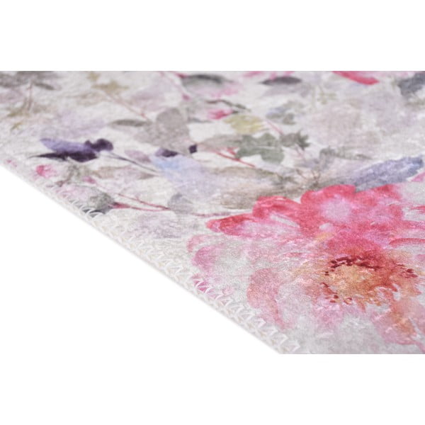 Covor roz-fildeș lavabil 160x230 cm Pink Garden – Vitaus-image-2