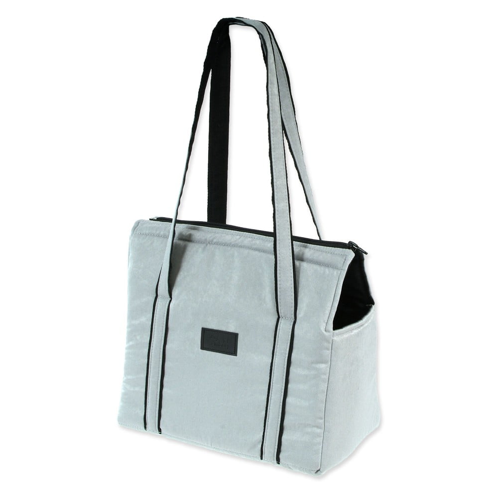 Geantă de transport gri deschis pentru câini Dog Fantasy Platinum – Plaček Pet Products
