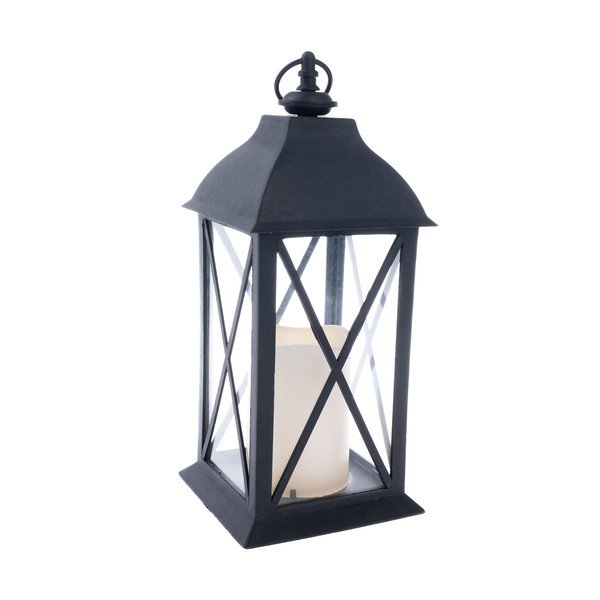 Felinar cu LED negru cu baterii (înălțime 30,5 cm) – Dakls