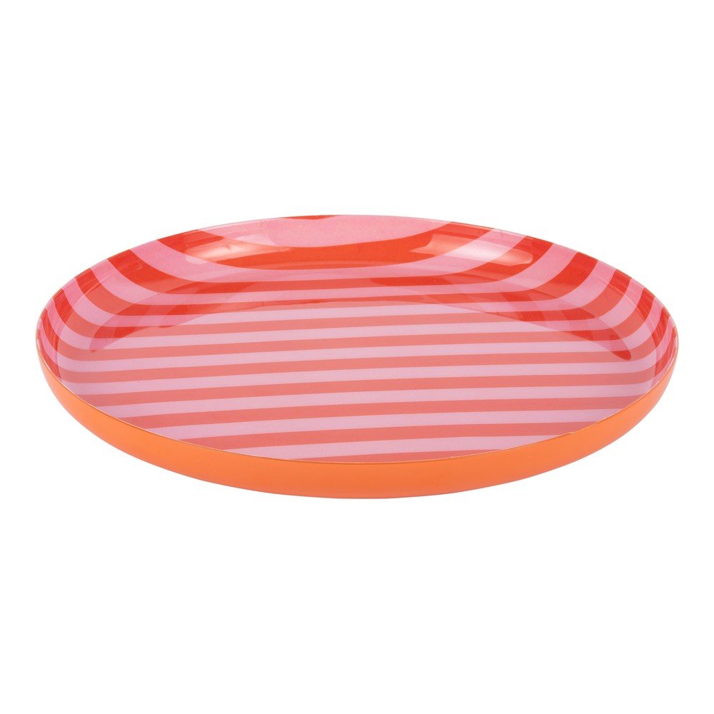 Farfurie portocalie/roz-deschis din fier ø 22 cm Animado – PT LIVING