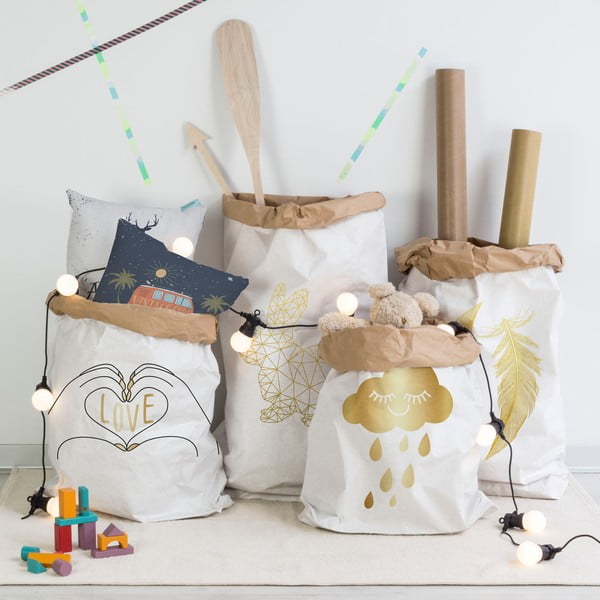 Sac din hârtie Little Nice Things Feathers-image-1
