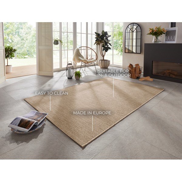 Covor potrivit pentru exterior Elle Decoration Brave Caen, 200 x 290 cm, maro-image-4