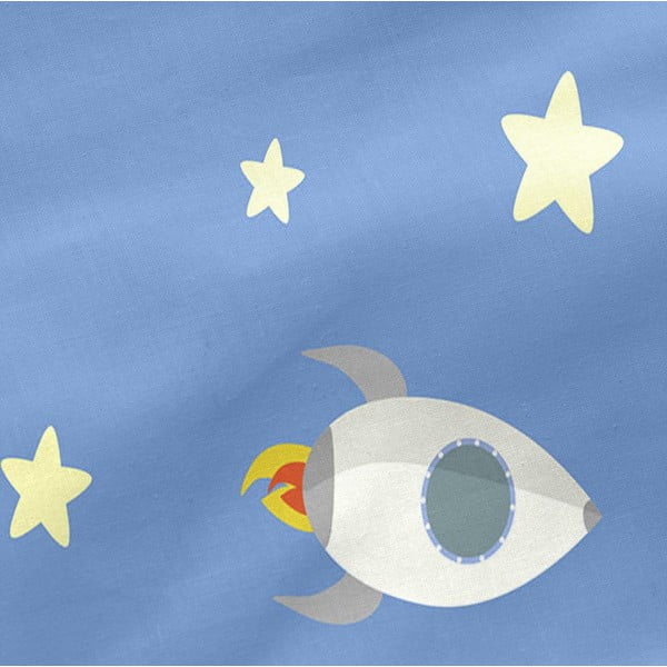 Cearșaf din bumbac pentru copii Happynois Astronaut, 120 x 60 cm-image-3