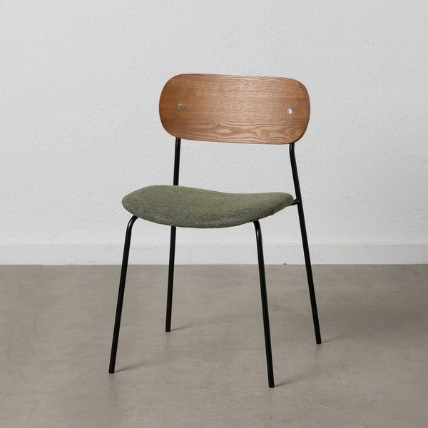 Scaune de dining verde/maro 4 buc. Moe – Ixia-image-1