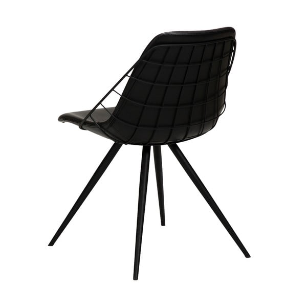 Scaun cu husă din piele artificială DAN-FORM Denmark Sway, negru-image-3