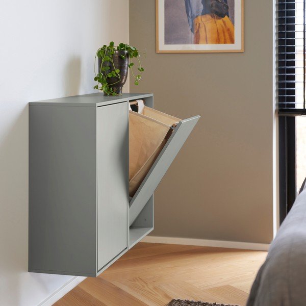 Coș de rufe albastru prăfuit de montat pe perete Laundry Box – ReCollector-image-2