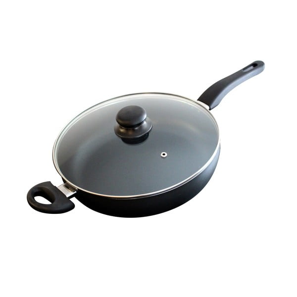 Tigaie din aluminiu cu capac din sticlă ELO, ø 28 cm-image-1