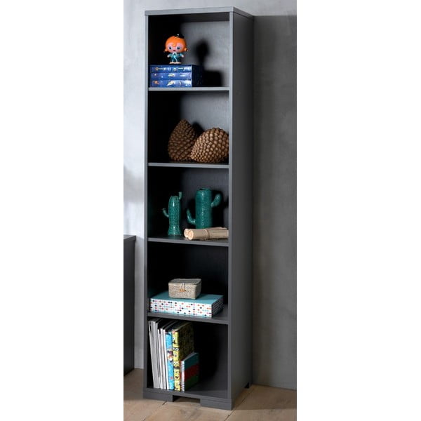 Bibliotecă de copii gri închis 46x195 cm London – Vipack-image-1