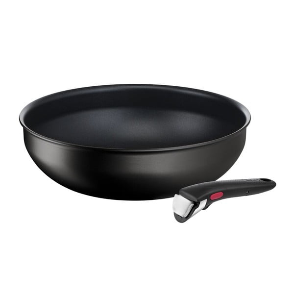 Tigaie cu suprafață antiaderentă/cu mâner reglabil din aluminiu ø 26 cm INGENO Eco Resist L3979302 – Tefal