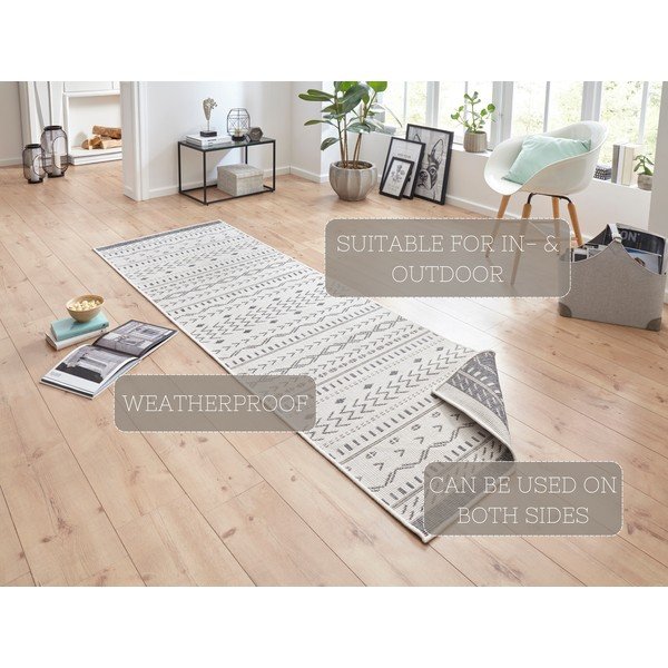 Covor adecvat pentru exterior NORTHRUGS Twin Supreme Mismo, 250 x 80 cm, gri-crem-image-4