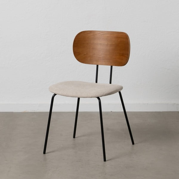 Scaune de dining maro/crem 4 buc. Cleo – Ixia-image-1