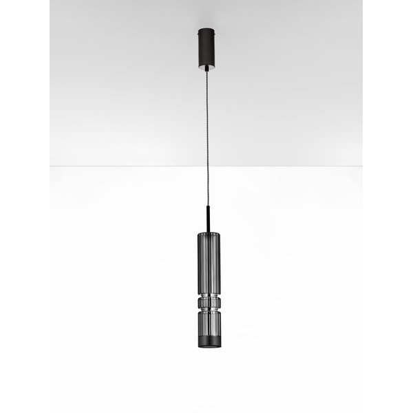Lustră gri LED din sticlă ø 8 cm Bento – Nova Luce-image-3