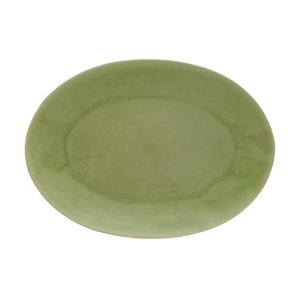 Platou oval din gresie ceramică Costa Nova Riviera, ⌀ 40 cm, verde