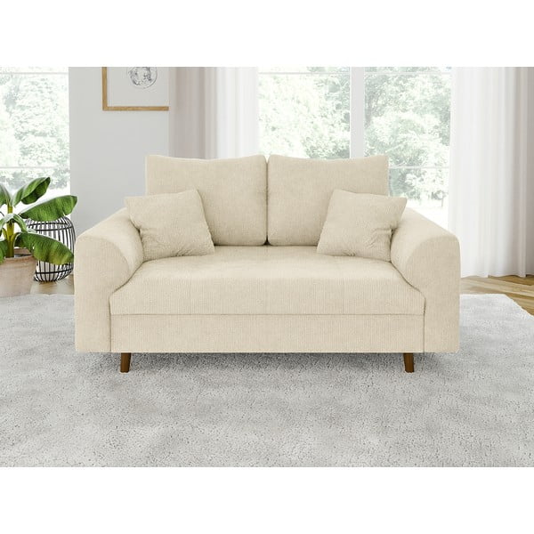Canapea bej 150 cm Ariella – Ropez-image-1