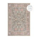 Covor verde deschis lavabil 152x230 cm Una Floral – Flair Rugs