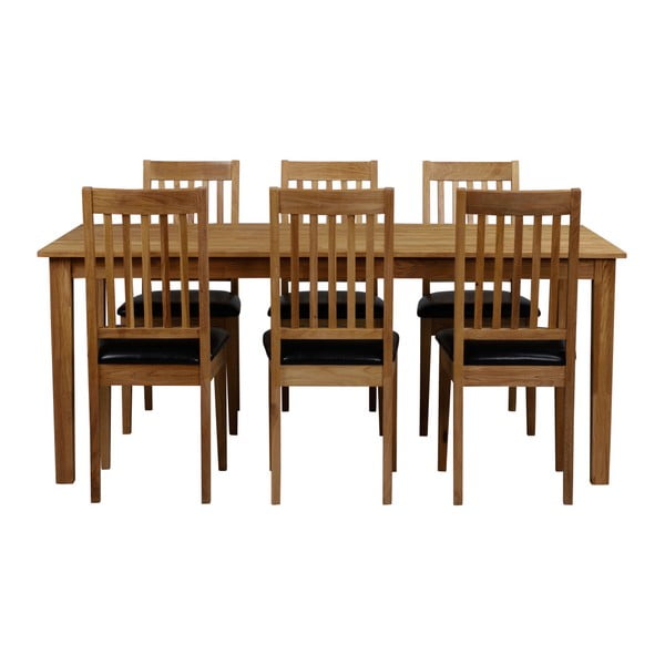 Masă din lemn masiv de stejar Folke Finnus, 180 x 90 cm-image-2