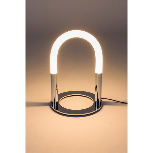 Veioză argintie LED cu intensitate reglabilă din metal (înălțime 36 cm) Arch – Zuiver-image-4