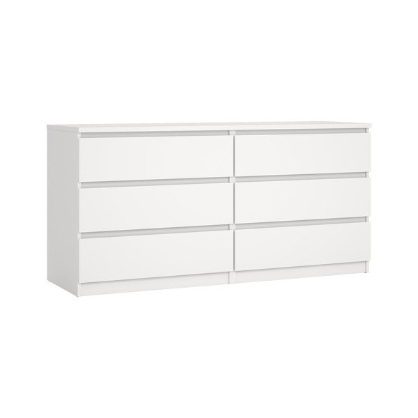 Comodă albă 154x76x50 cm Naia – Tvilum