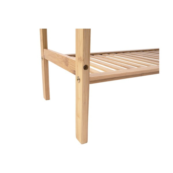 Pantofar în culoare naturală cu bancă din bambus Dure – Leitmotiv-image-2