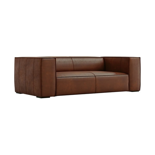 Canapea maro coniac cu tapițerie din piele 212 cm Madame – Windsor & Co Sofas-image-2