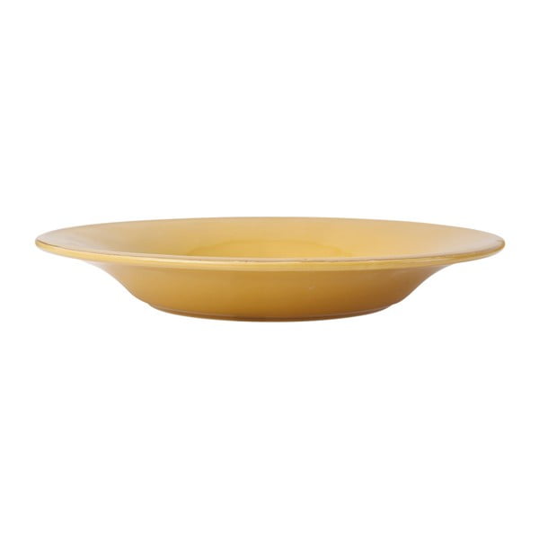 Farfurie supă din ceramică Côté Table Const, ⌀ 27 cm, galben