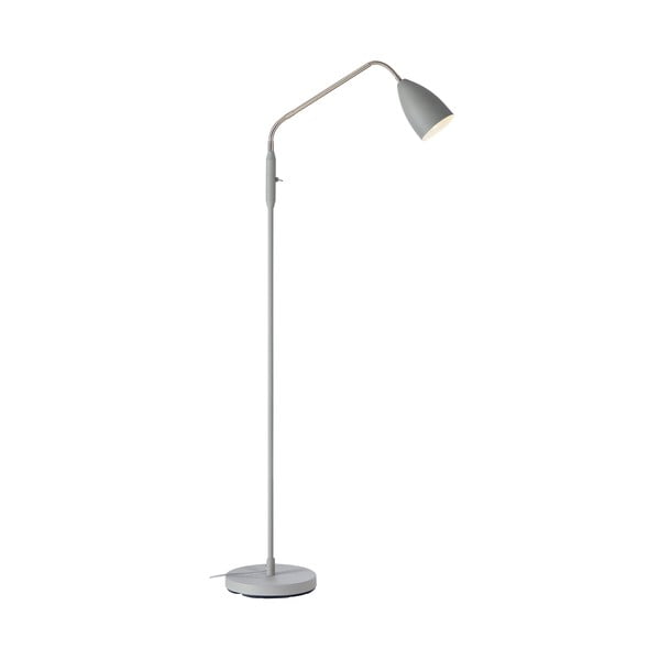 Lampadar gri LED cu intensitate reglabilă cu abajur din metal (înălțime 140 cm) Patro – Markslöjd