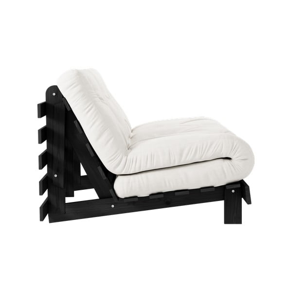 Canapea crem extensibilă 140 cm Roots Black Night – Karup Design-image-4