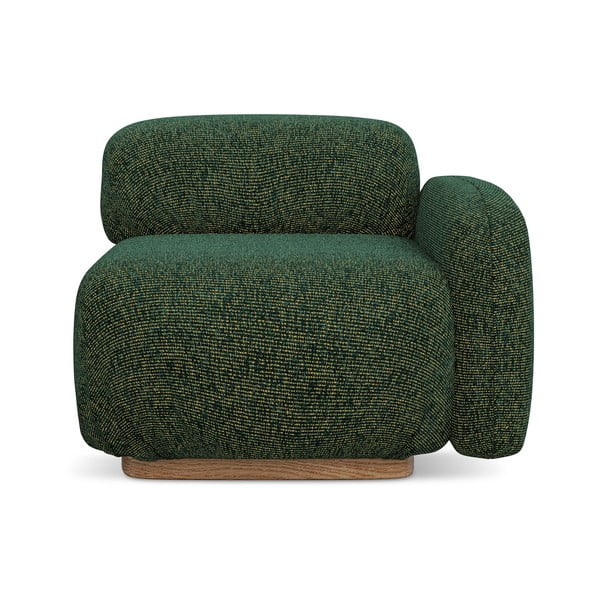 Modul pentru canapea modulară verde închis (cu colț pe partea dreaptă) Ailani – Makamii
