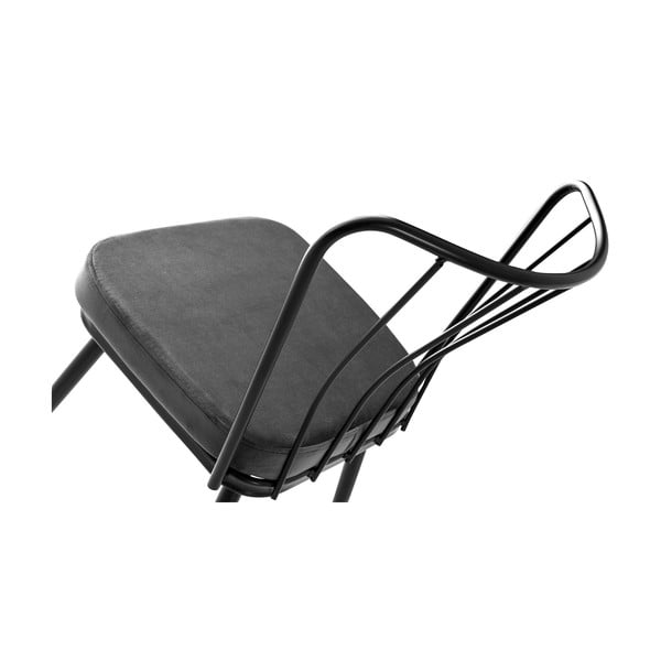 Scaune de dining gri-antracit 2 buc. din metal Yildiz – Kalune Design-image-4