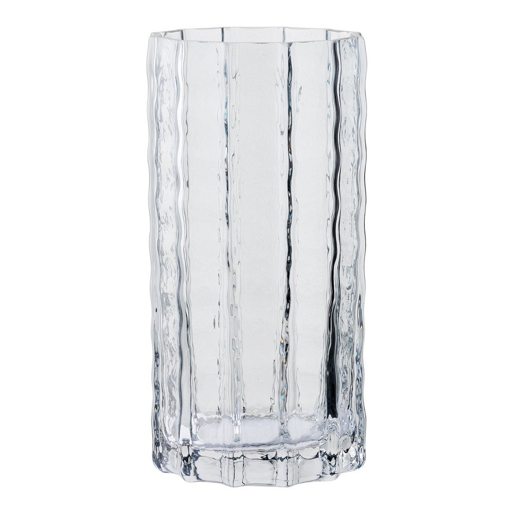 Vază gri din sticlă (înălțime 20 cm) – House Nordic