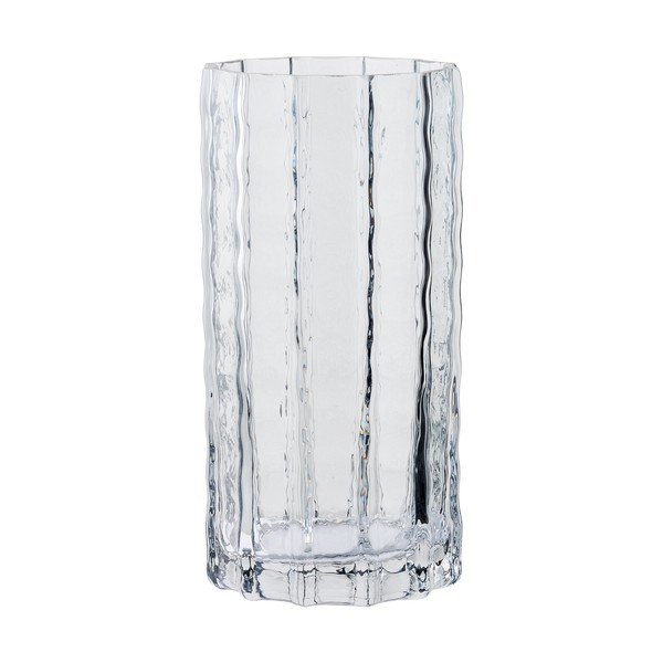 Vază gri din sticlă (înălțime 20 cm) – House Nordic