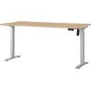 Birou reglabil cu blat cu aspect de lemn de stejar cu înălțime ajustabilă electric 80x160 cm Boras – Germania