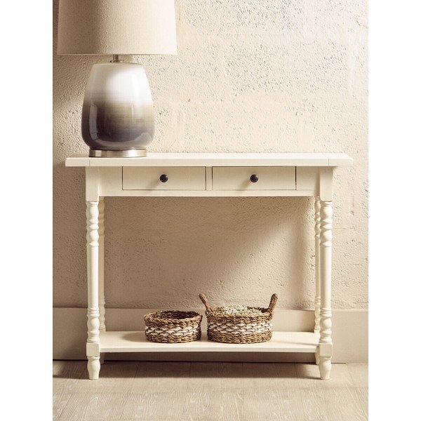 Masă consolă fildeș din lemn de pin 35x96 cm Heritage – Premier Housewares-image-4