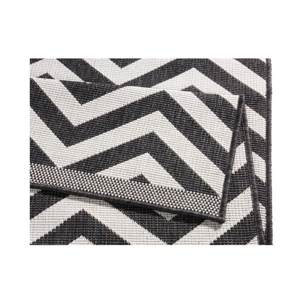 Covor cu 2 fețe Bougari Twin Supreme Mismo, 80 x 350 cm, negru-crem-image-4
