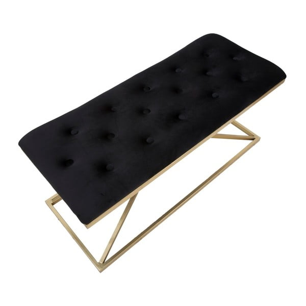 Bancă Mauro Ferretti Piramid, 100 x 40 cm, negru - auriu-image-4