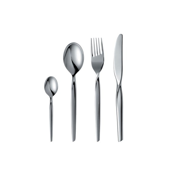 Tacâmuri argintii din oțel inoxidabil 16 buc. Twist – Gense-image-2