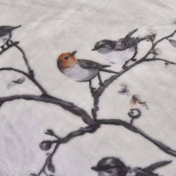 Lenjerie de pat gri din micropluș/cocolino pentru pat de o persoană 140x200 cm Ronja – My House-image-3