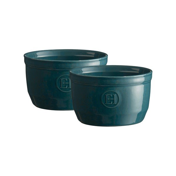 Set 2 forme ramekin Emile Henry N°10, albastru închis