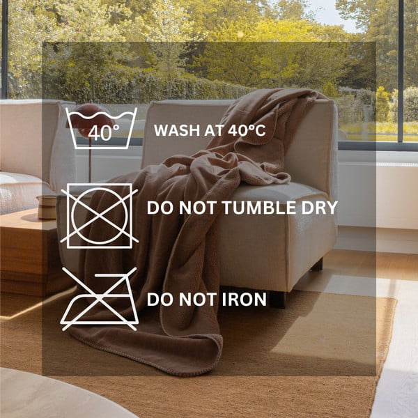 Pătură taupe din micropluș/cocolino 150x200 cm Tomo – Tiseco Home Studio-image-3