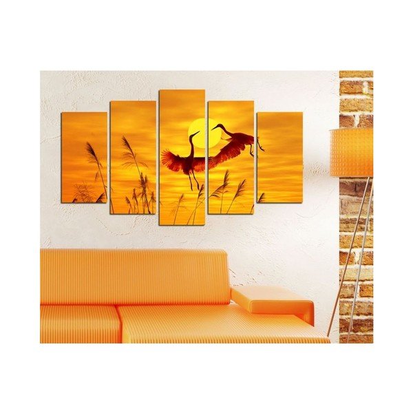 Tablou din mai multe piese Insigne Huntago, 102 x 60 cm-image-1