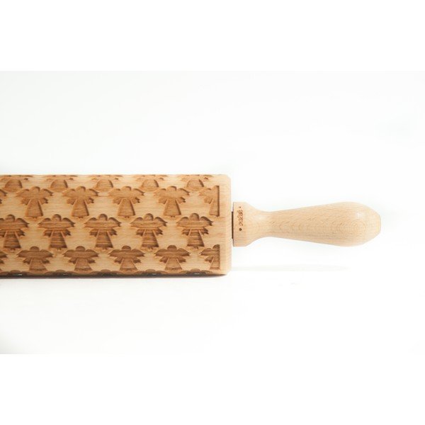 Sucitor din lemn cu detalii de Crăciun în relief Valek Angel-image-1